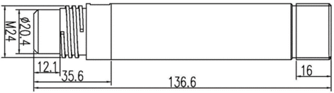 KWS-600 dissolved oxygen sensor Dimensions