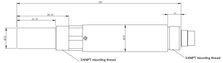 Medium conductivity sensor dimension 3