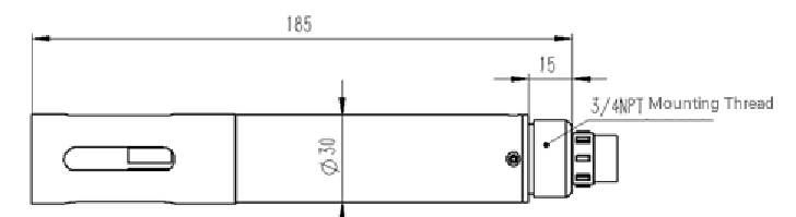 Online NH4-N Ammonia Nitrogen Sensor dimension