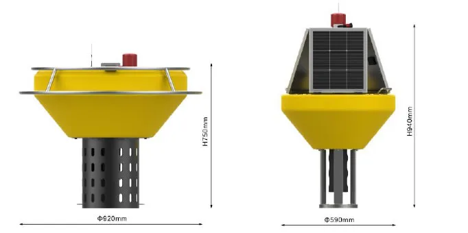 Water Quality Monitoring Terminal Buoy System Dimensions