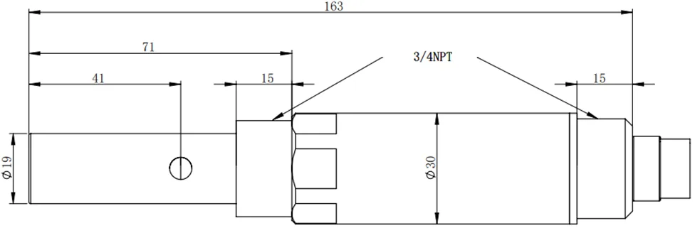 Dimension du capteur numérique TDS KWS-352A