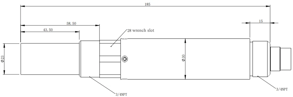 Dimension du capteur numérique TDS KWS-352C